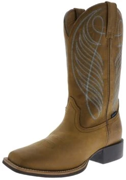 Verkaufsgeschäft Bootspire 8 Ariat ROUND UP WIDE SQUARE TOE H2O Damen Braun Westernreitstiefel - Waterproof