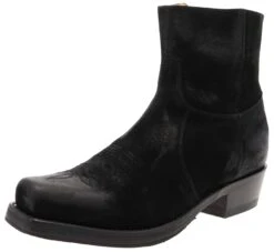 7826 58 MICK Herren Schwarz Lederstiefelette