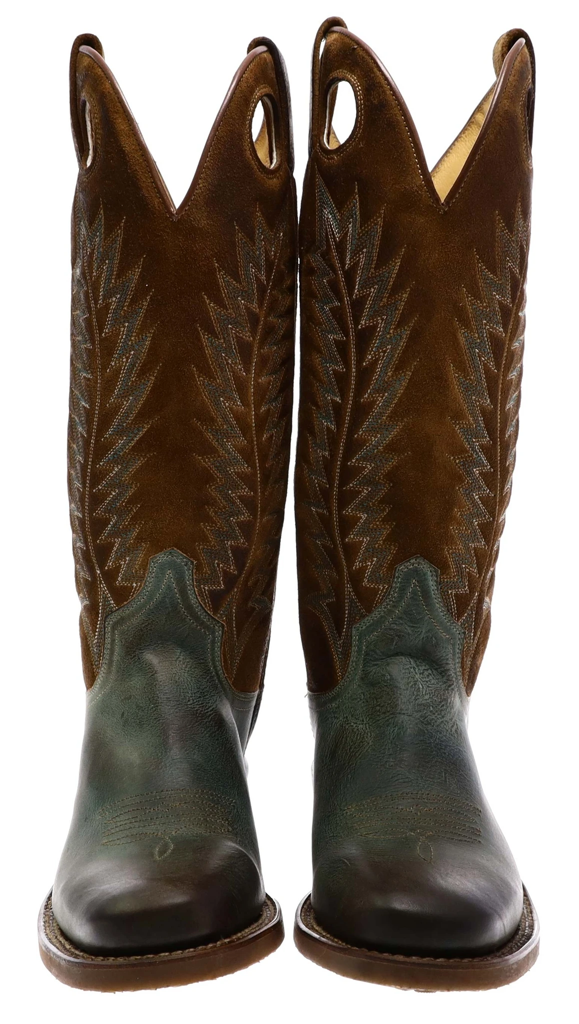 17617 ORTER Damen Grau Braun Buckaroo Stiefel 3 17617 ORTER Damen Grau Braun Buckaroo Stiefel – Bild 3