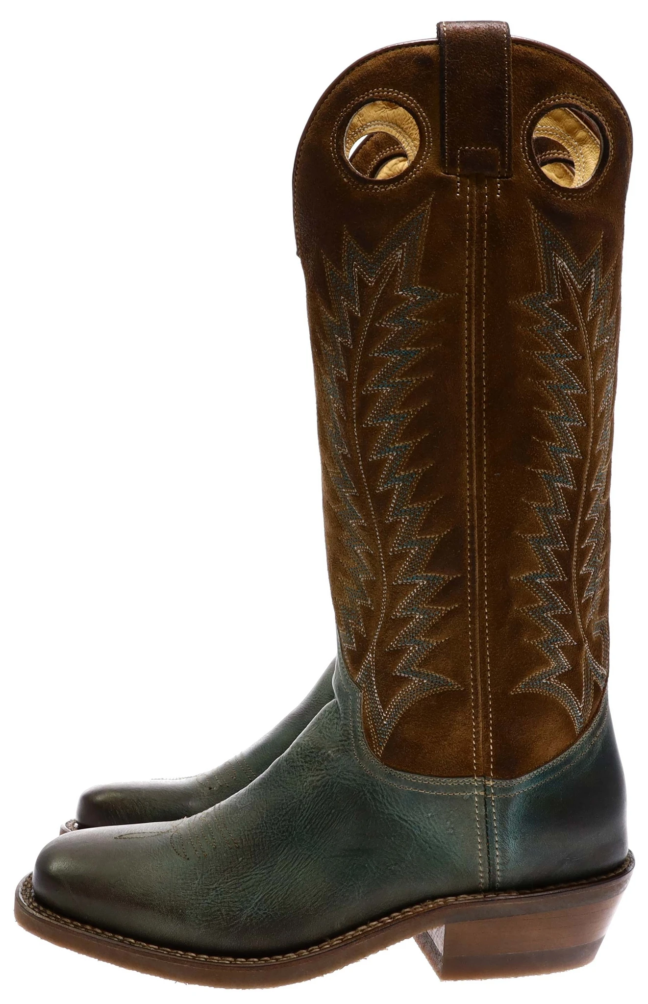 17617 ORTER Damen Grau Braun Buckaroo Stiefel 6 17617 ORTER Damen Grau Braun Buckaroo Stiefel – Bild 6