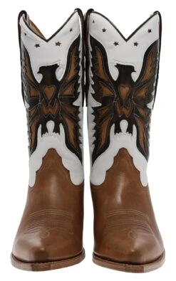 Sendra Boots 5514 023 Lavado Blanco Damen Westernstiefel - Braun Weiss -Verkaufsgeschäft Bootspire 334641 3