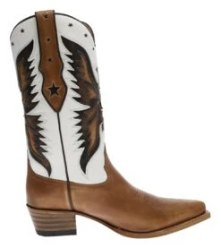 Sendra Boots 5514 023 Lavado Blanco Damen Westernstiefel - Braun Weiss -Verkaufsgeschäft Bootspire 334641 6