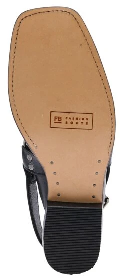 AMIE Damen Schwarz Ledersandale -Verkaufsgeschäft Bootspire 334654 11