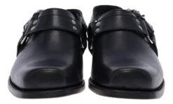 AMIE Damen Schwarz Ledersandale -Verkaufsgeschäft Bootspire 334654 3