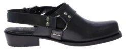 AMIE Damen Schwarz Ledersandale -Verkaufsgeschäft Bootspire 334654 6