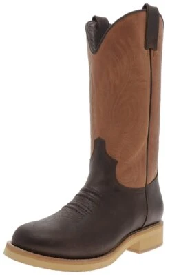 WINTERCATTLE-C Herren Dunkelbraun Westernreitstiefel - Lammfellfutter