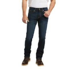 Ariat M8 CALERO Herren Slim Leg Jeans Denim