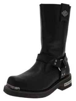 Harley Davidson D96047 LANDON Herren Schwarz Bikerstiefel