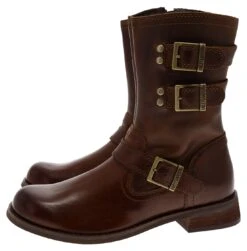 Harley Davidson D84752 DORILEE Damen Braun Engineerstiefelette -Verkaufsgeschäft Bootspire 335238 101