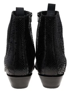 PACITO Herren Schwarz Westernstiefelette - Piton Brillante 12 PACITO Herren Schwarz Westernstiefelette - Piton Brillante -Verkaufsgeschäft Bootspire 335598 4