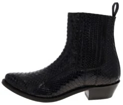 PACITO Herren Schwarz Westernstiefelette - Piton Brillante 13 PACITO Herren Schwarz Westernstiefelette - Piton Brillante -Verkaufsgeschäft Bootspire 335598 5