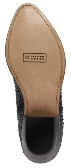 PACITO Herren Schwarz Westernstiefelette - Piton Mate -Verkaufsgeschäft Bootspire 335599 10