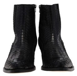 PACITO Herren Schwarz Westernstiefelette - Piton Mate -Verkaufsgeschäft Bootspire 335599 3