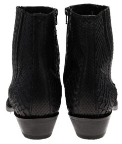 PACITO Herren Schwarz Westernstiefelette - Piton Mate -Verkaufsgeschäft Bootspire 335599 4