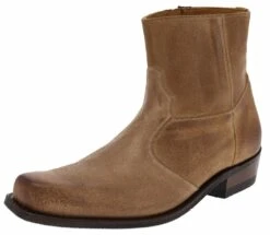 ALVARO GOMA Beige Westernstiefelette - Gummisohle