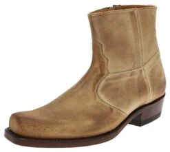 ALVARO Herren Beige Westernstiefelette