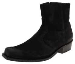 ALVARO GOMA Herren Schwarz Westernstiefelette