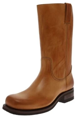 LOU GOMA Lederstiefel Braun - Gummisohle