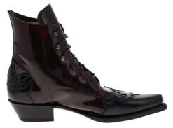 CARMEN Damen Schwarz Rot Schnürstiefelette 14 CARMEN Damen Schwarz Rot Schnürstiefelette -Verkaufsgeschäft Bootspire 336064 6