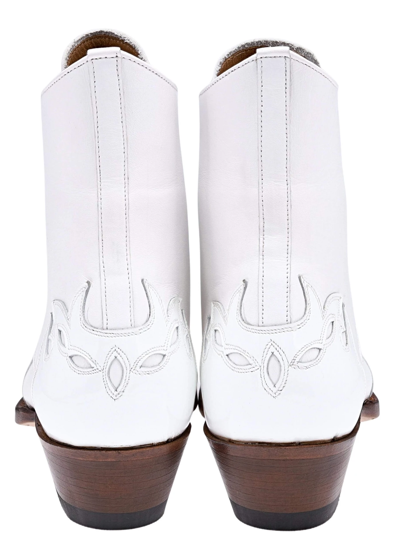 CARMEN Damen Weiß Westernstiefelette 4 CARMEN Damen Weiß Westernstiefelette – Bild 4