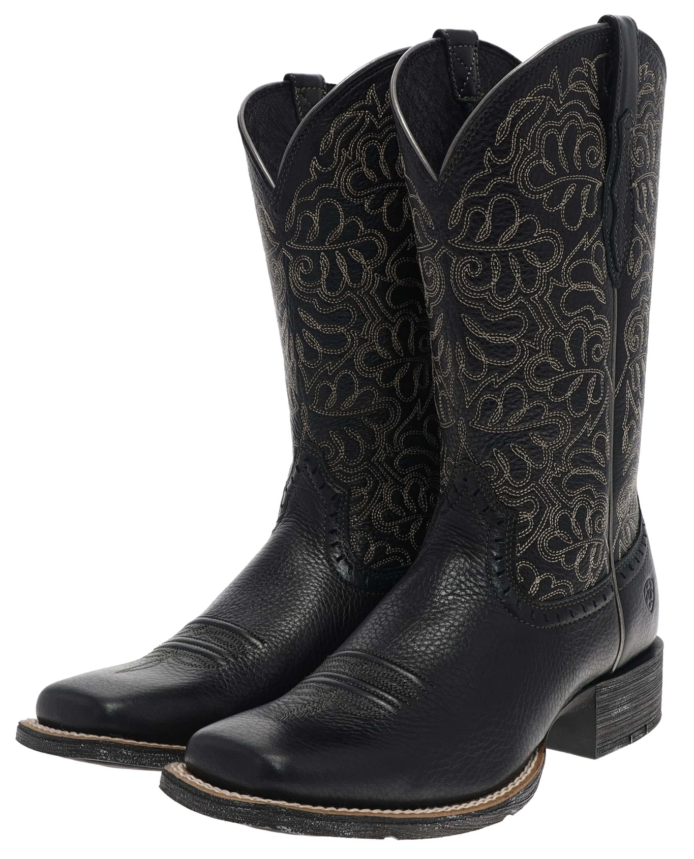 Ariat ROUND UP REMUDA Damen Schwarz Westernreitstiefel 2 Ariat ROUND UP REMUDA Damen Schwarz Westernreitstiefel – Bild 2