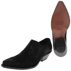 RICO Suede Schwarz Westernschuh -Verkaufsgeschäft Bootspire 339909 4